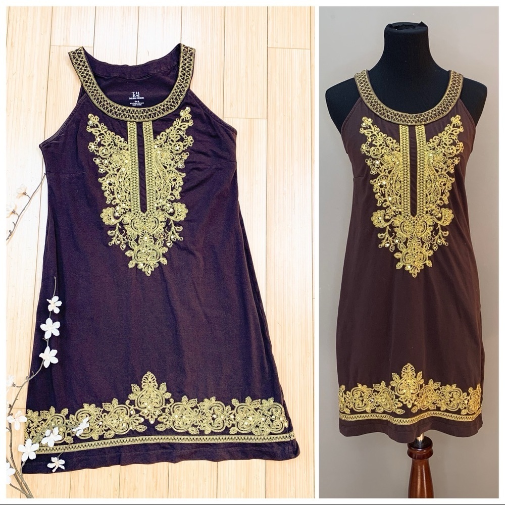 Thea Chelsea & Theodore Embroidered Sofft Dress, M - Picture 6 of 15